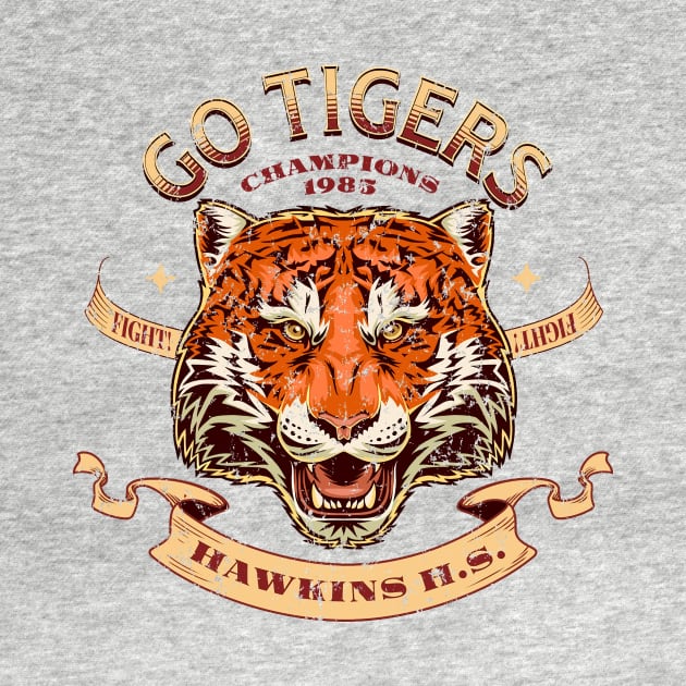 Go Hawkins Tigers by sticks and bones vintage